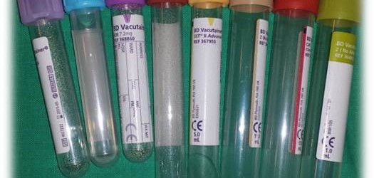 Tubos para Analíticas Sanguíneas y dispositivos para recogida de muestras